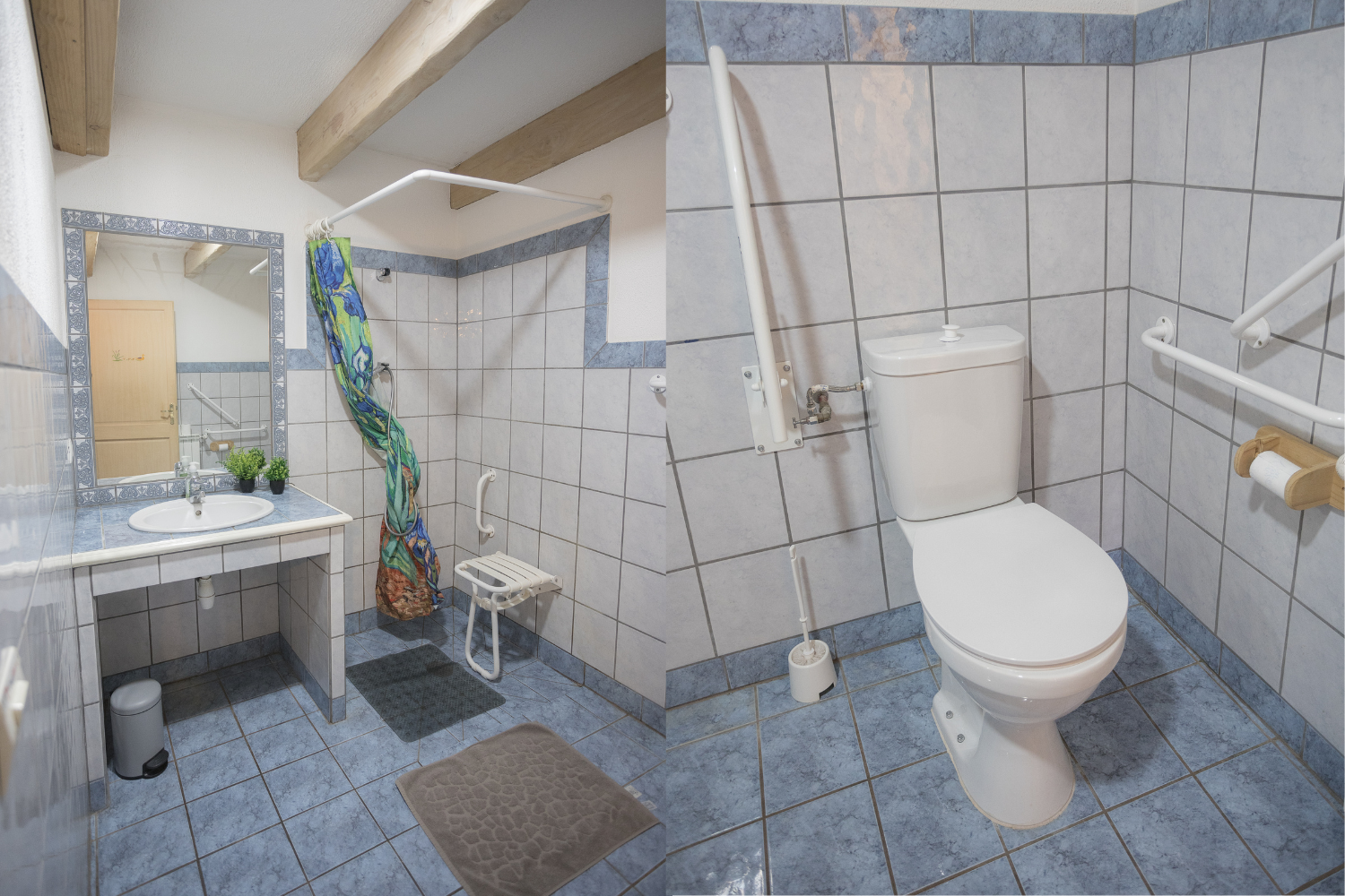 Salle de bain du gîte Garrigue